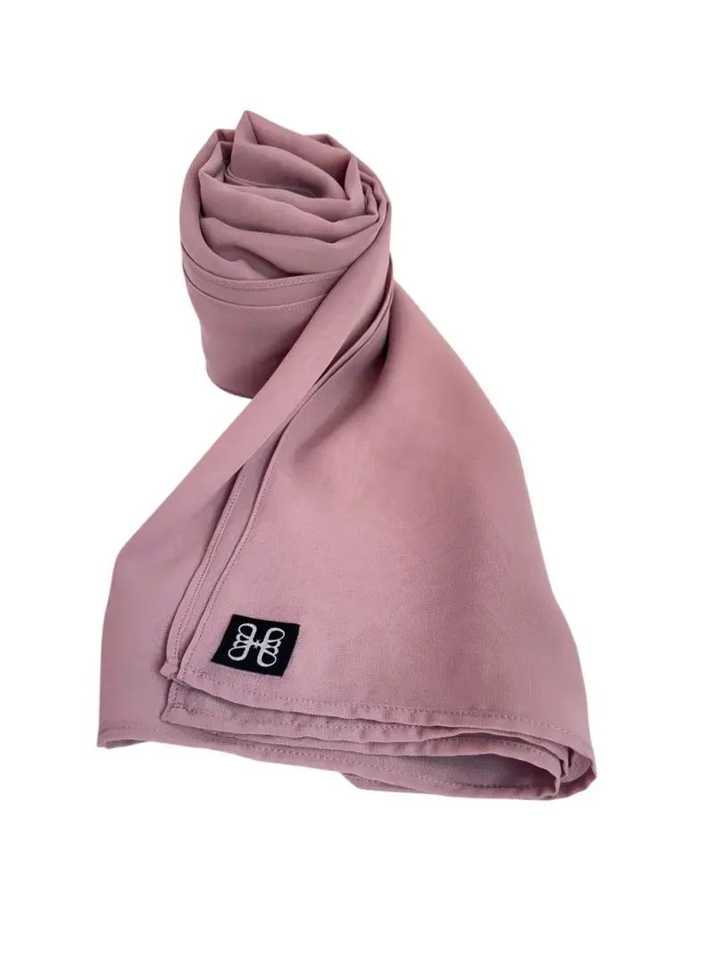 حجاب شيفون بلون Dusty Pink