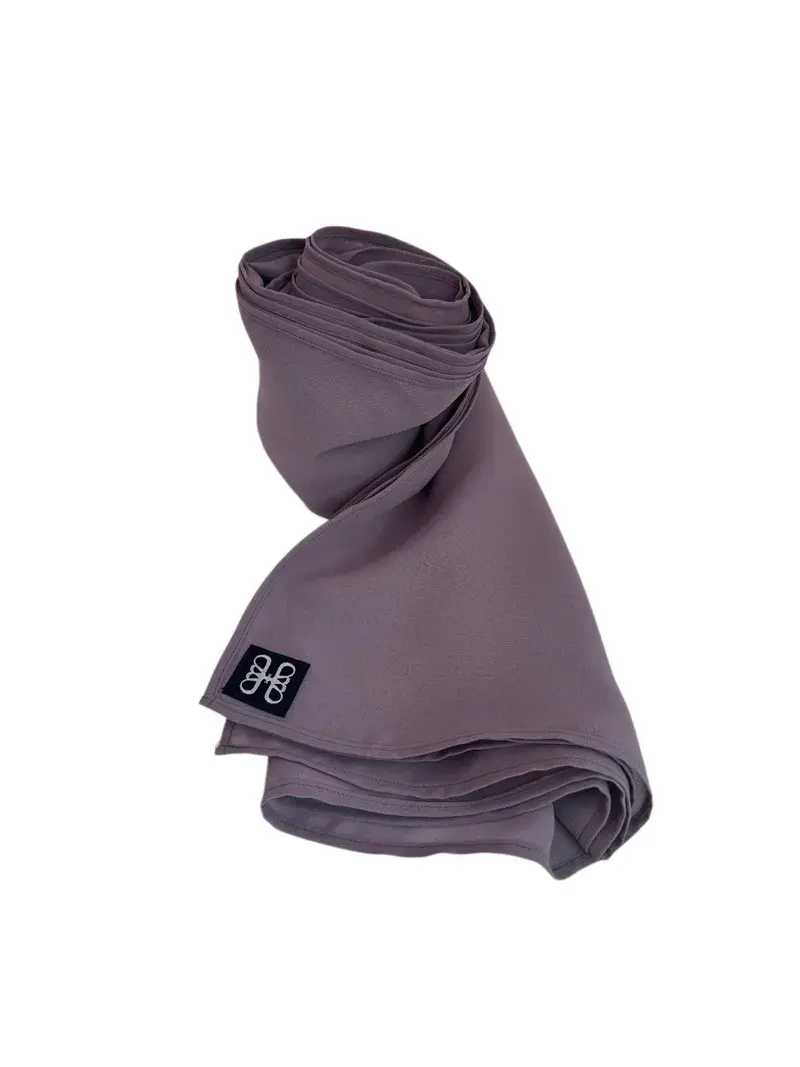 حجاب شيفون بلون Dusty Mauve