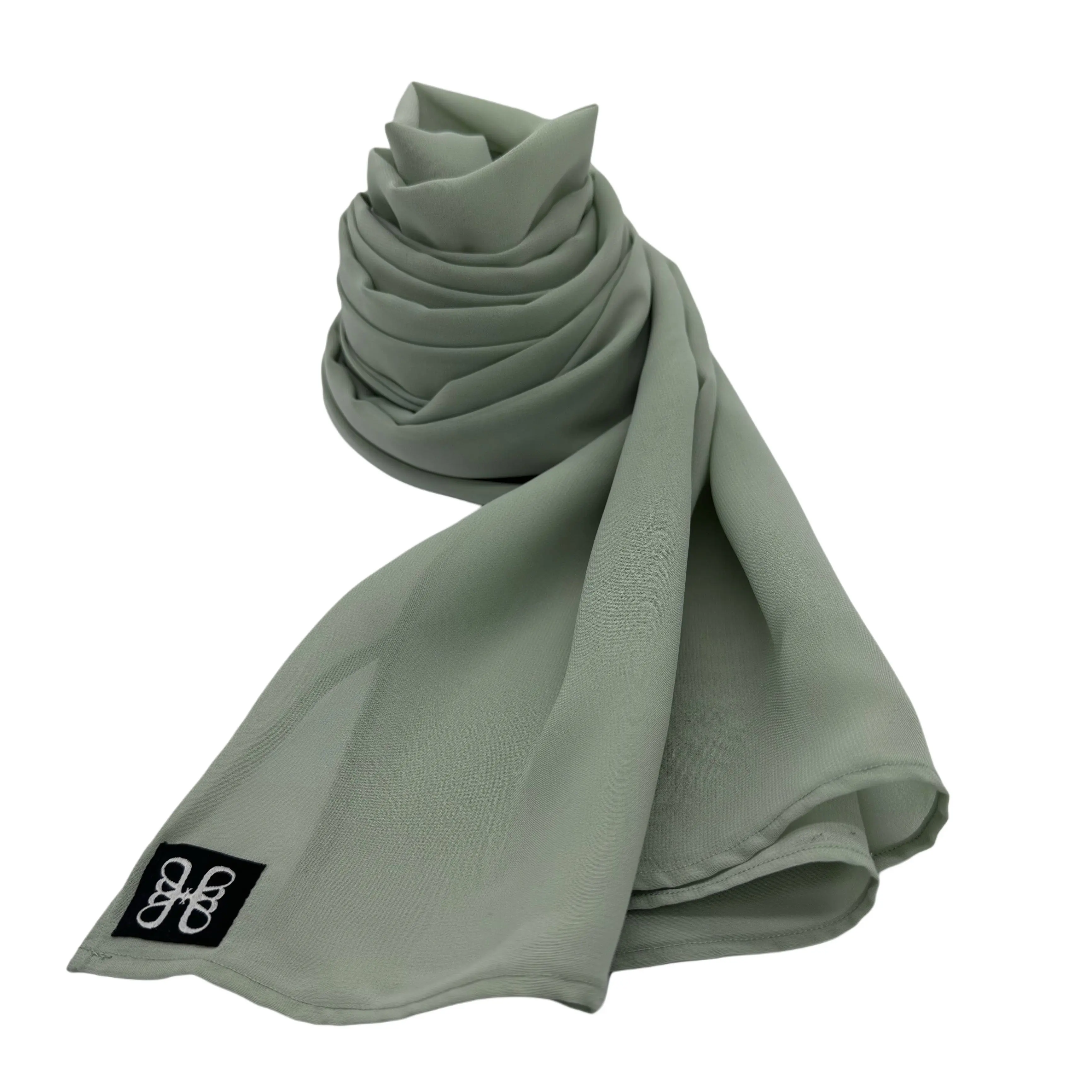 حجاب شيفون بلون Mint Green