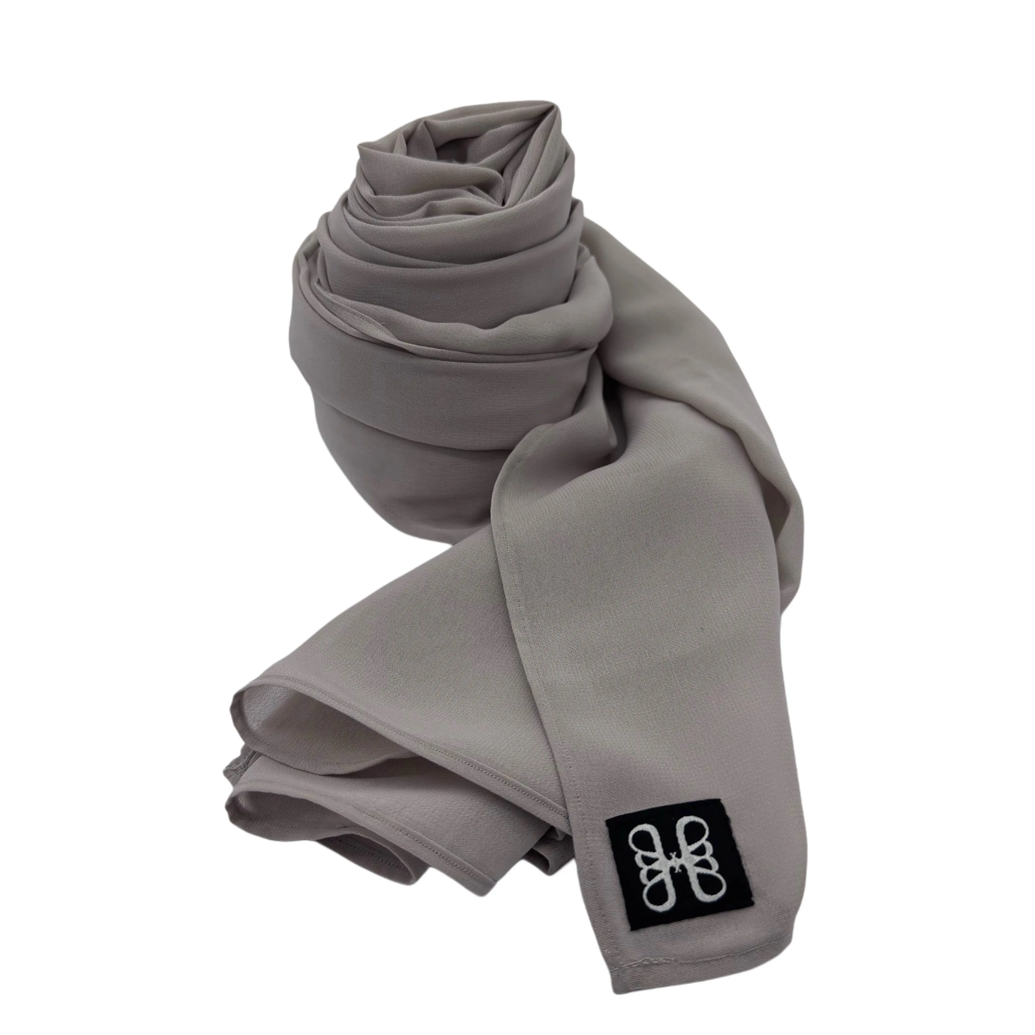 حجاب شيفون بلون Stone Taupe