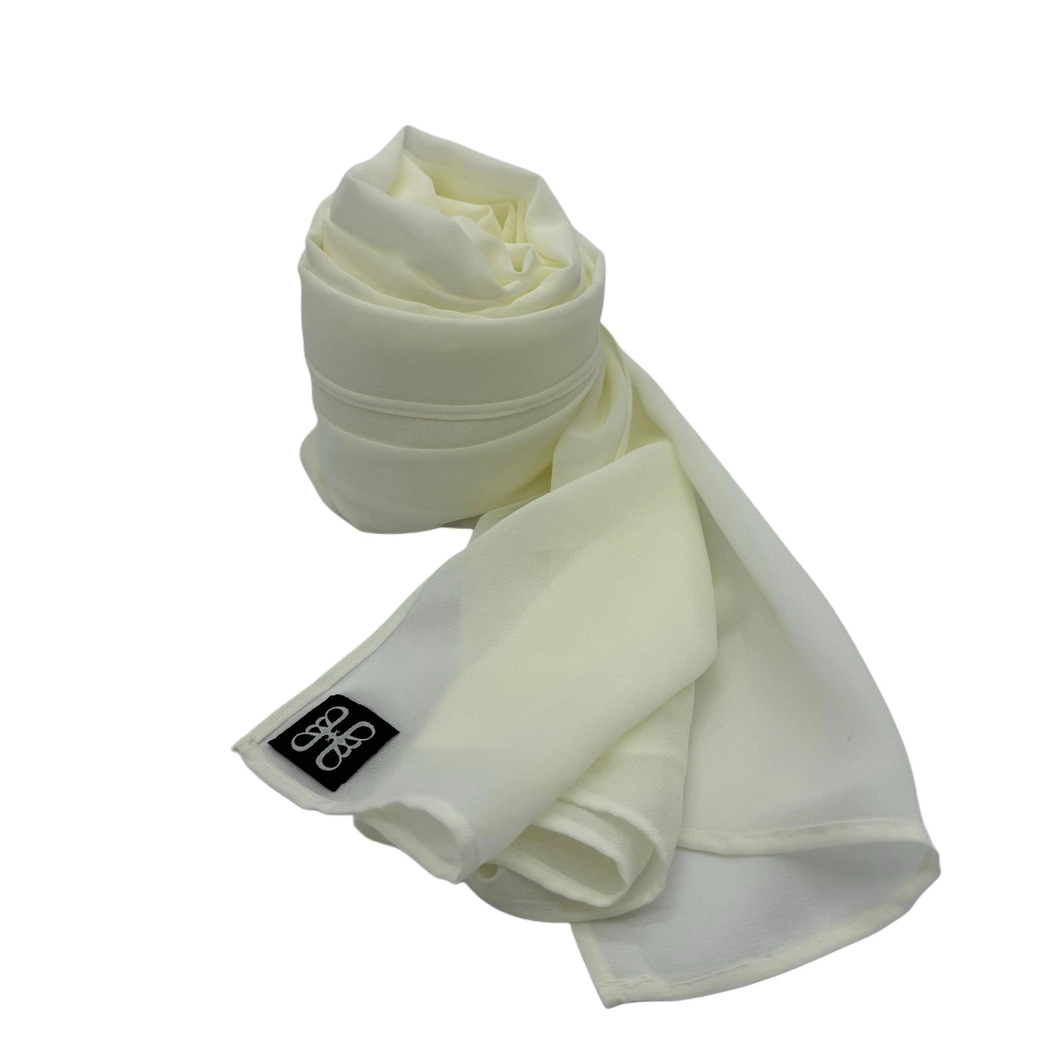 حجاب شيفون بلون Vanilla Cream