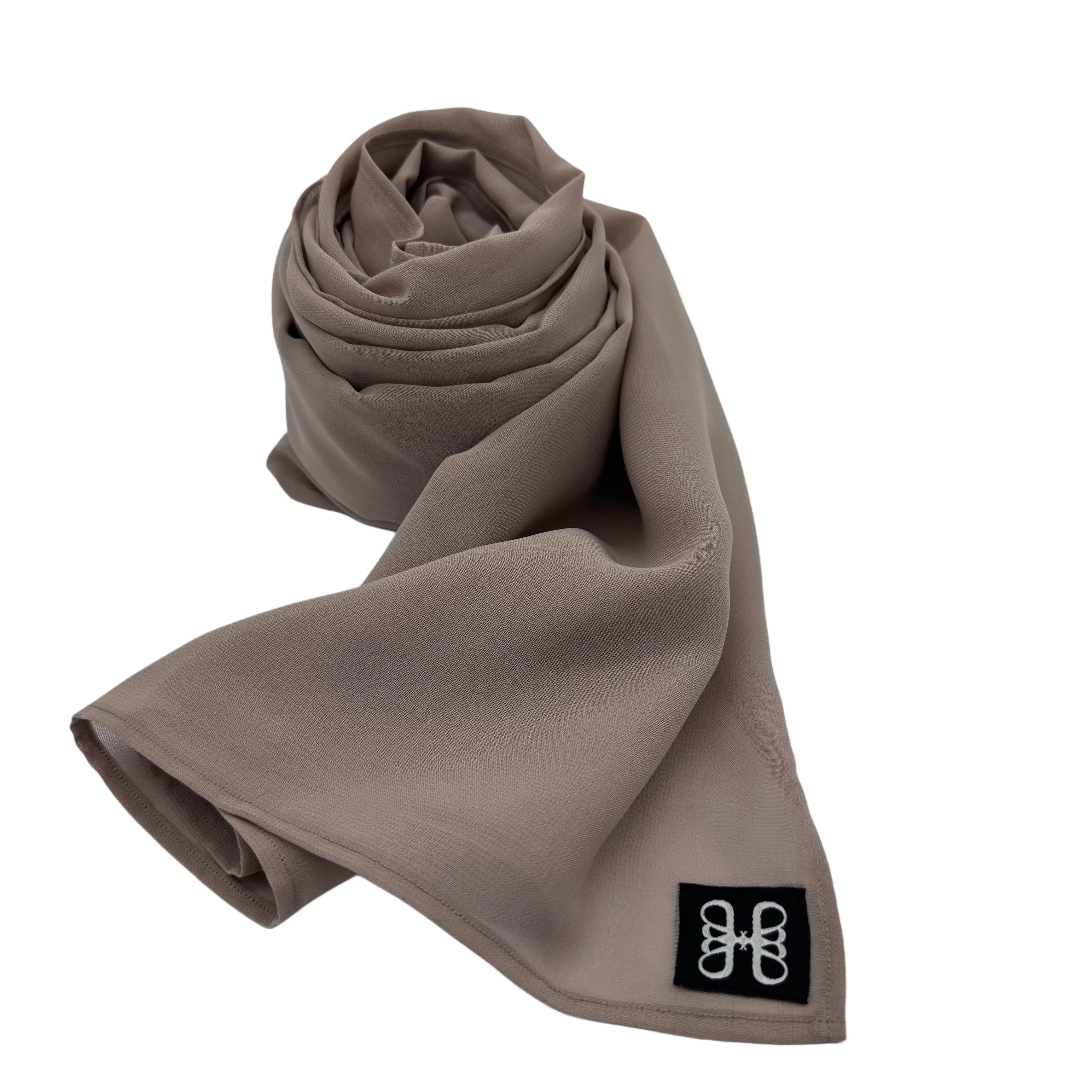 حجاب شيفون بلون Desert Taupe
