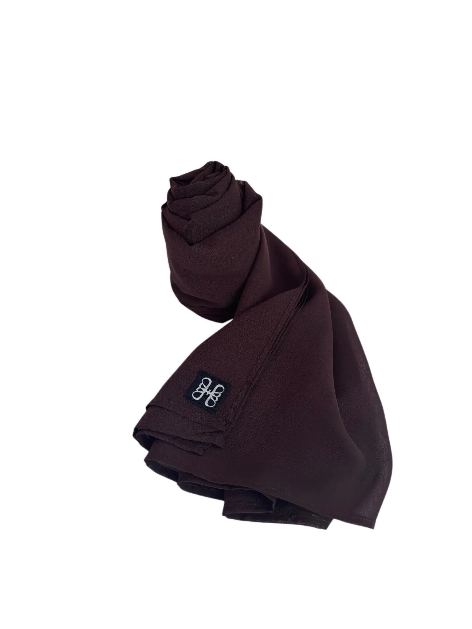 حجاب شيفون بلون Mahogany Brown