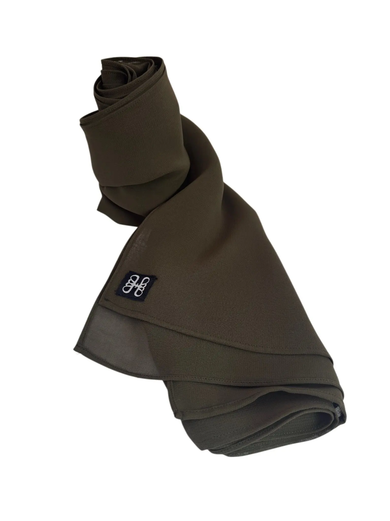 حجاب شيفون بلون Army Green