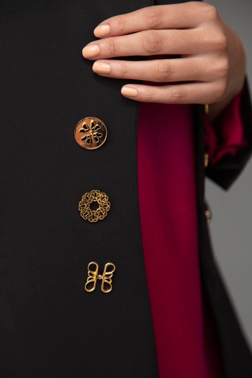 Camellia Blazer in Black - Image 3
