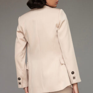 Camellia Blazer in Ecru