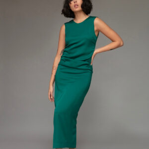 Marilyn Pencil Dress in Emerald Green