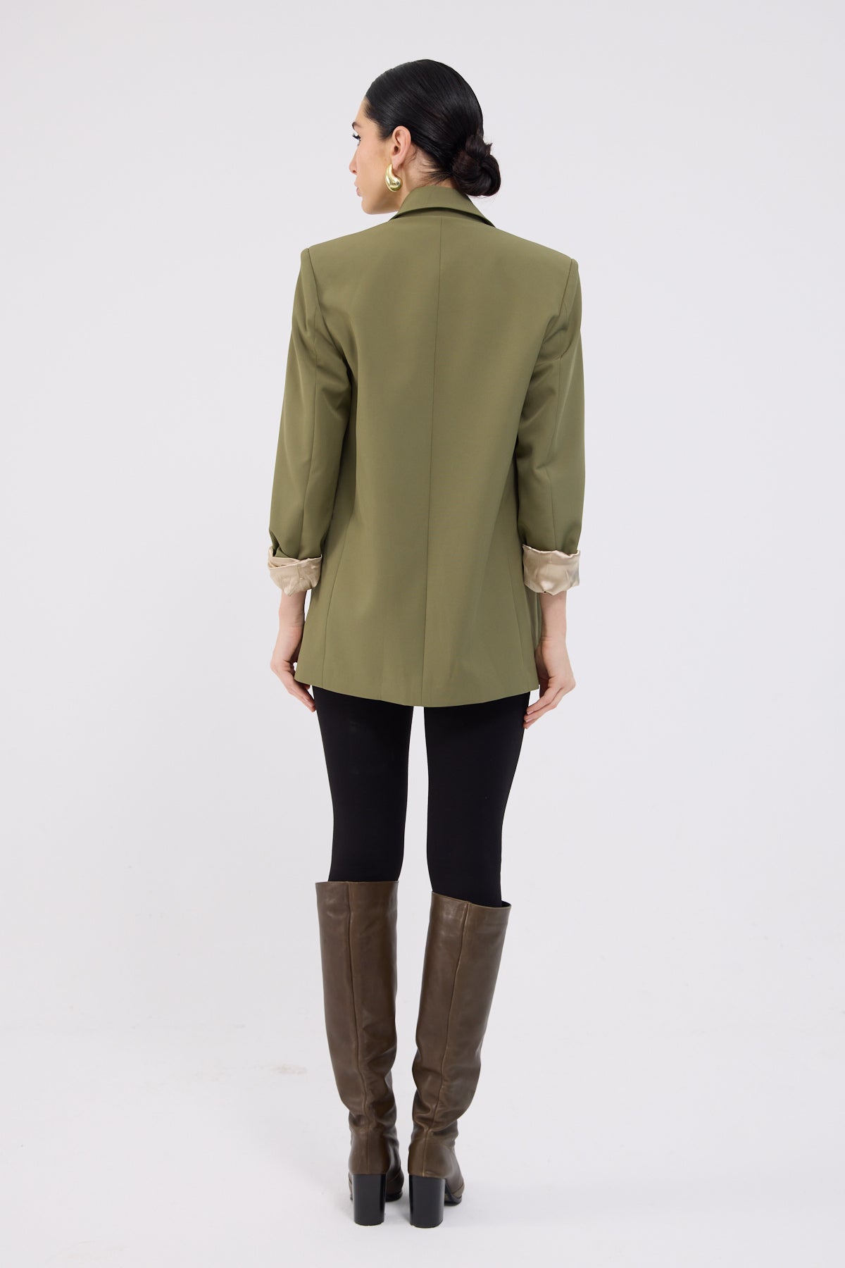 Diana Blazer in Olive Green - Image 7