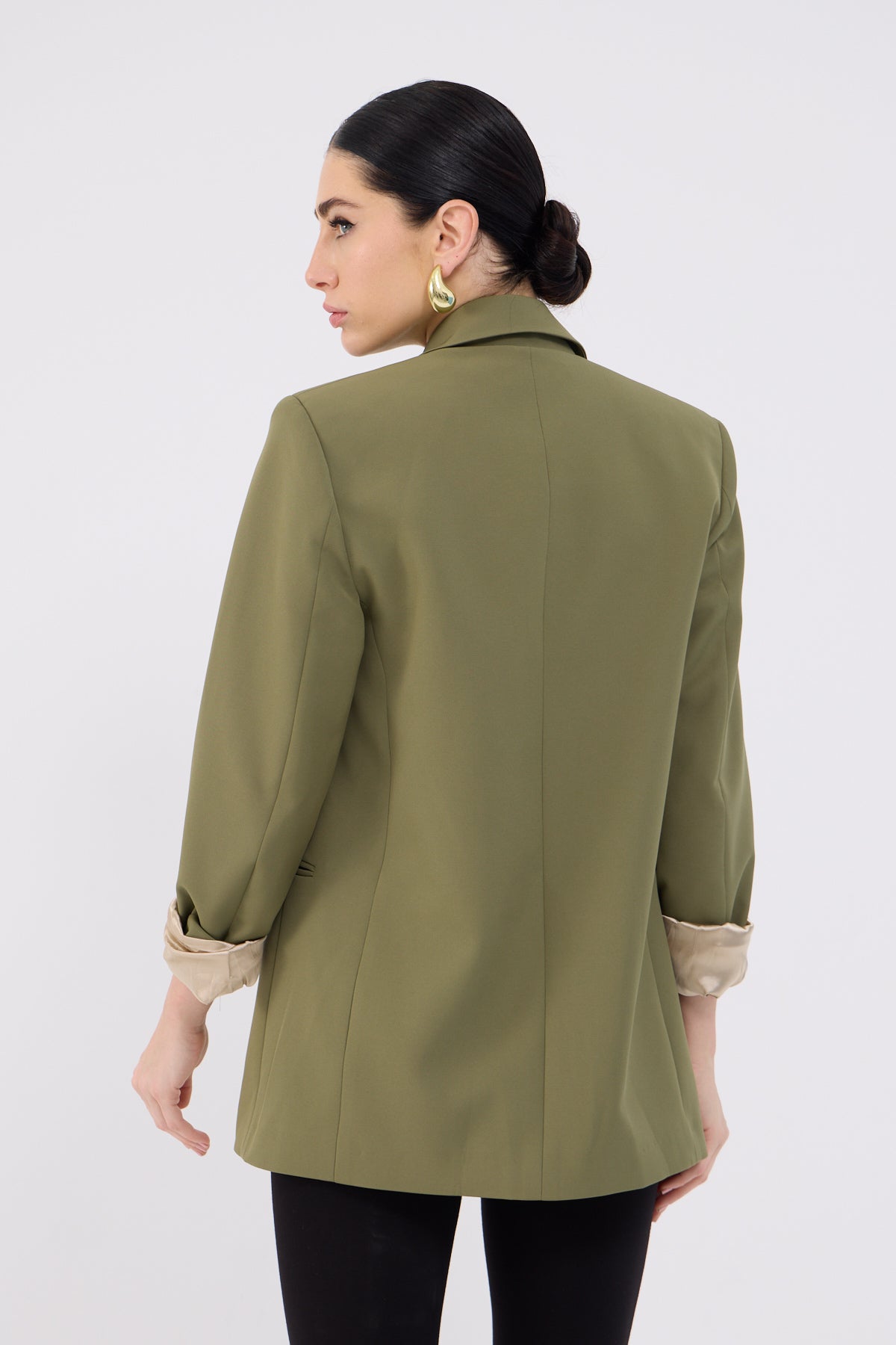 Diana Blazer in Olive Green - Image 6