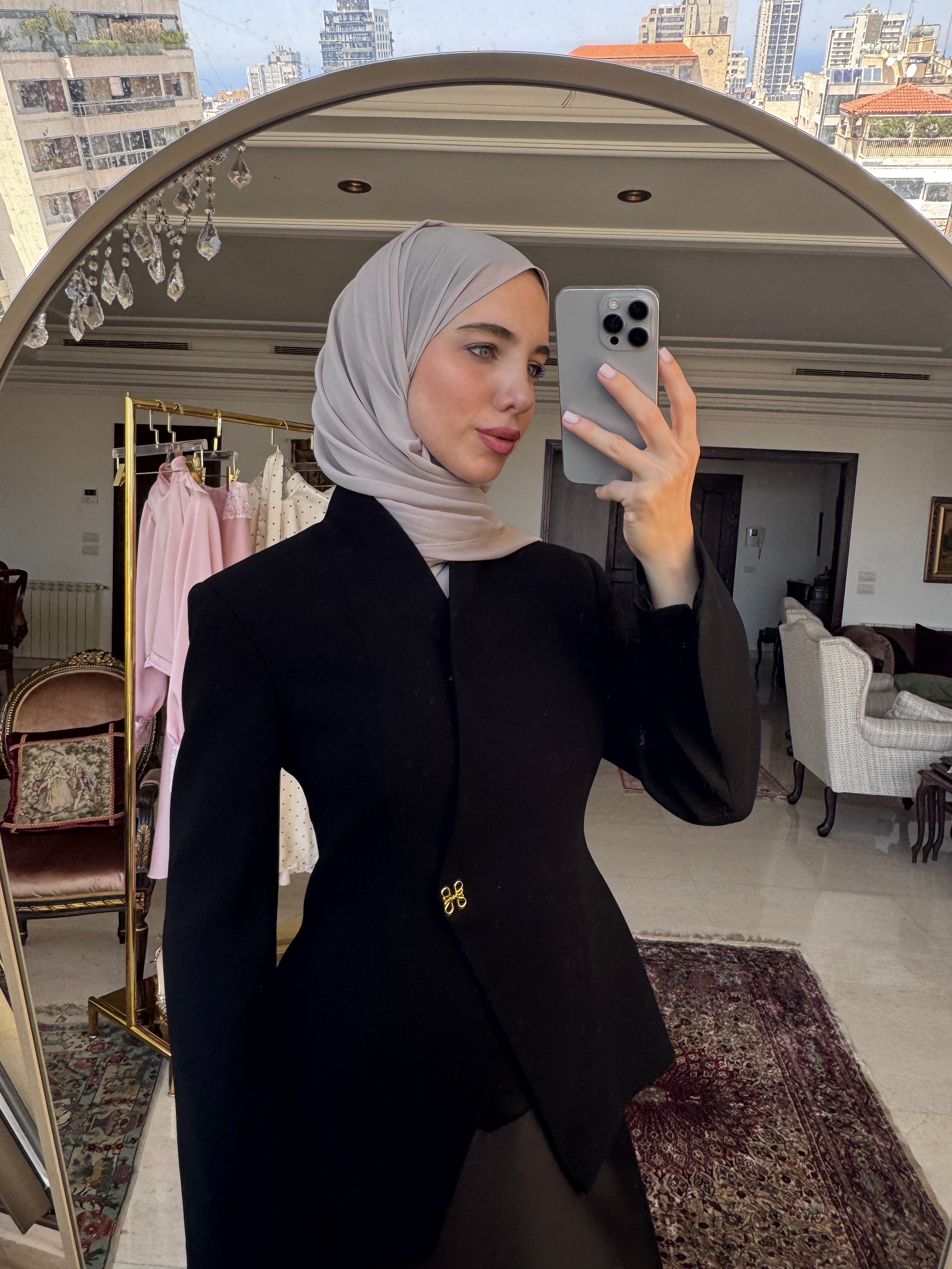 Perla Blazer Set in Black - Image 2