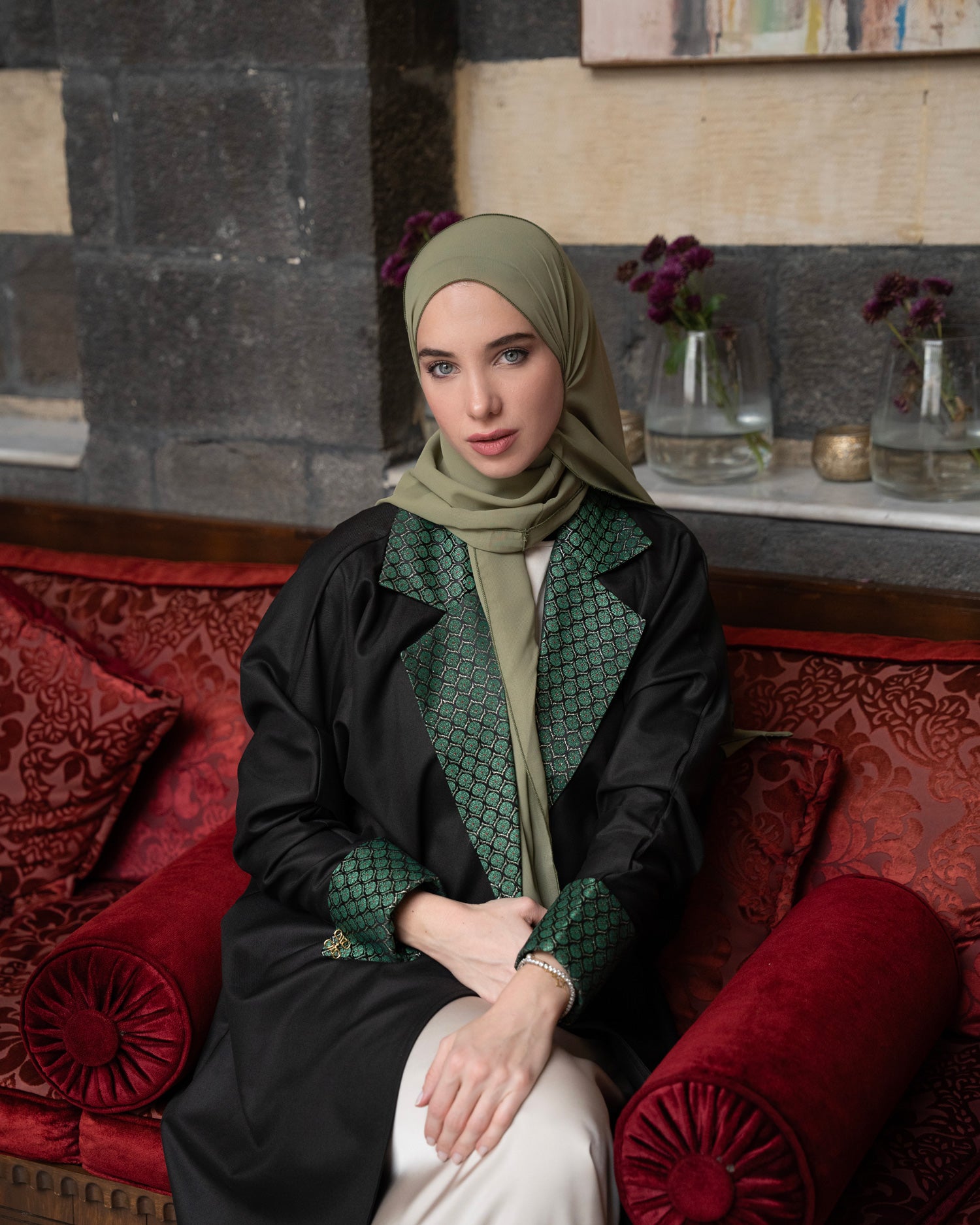 Yasmina Abaya in brown - Image 6