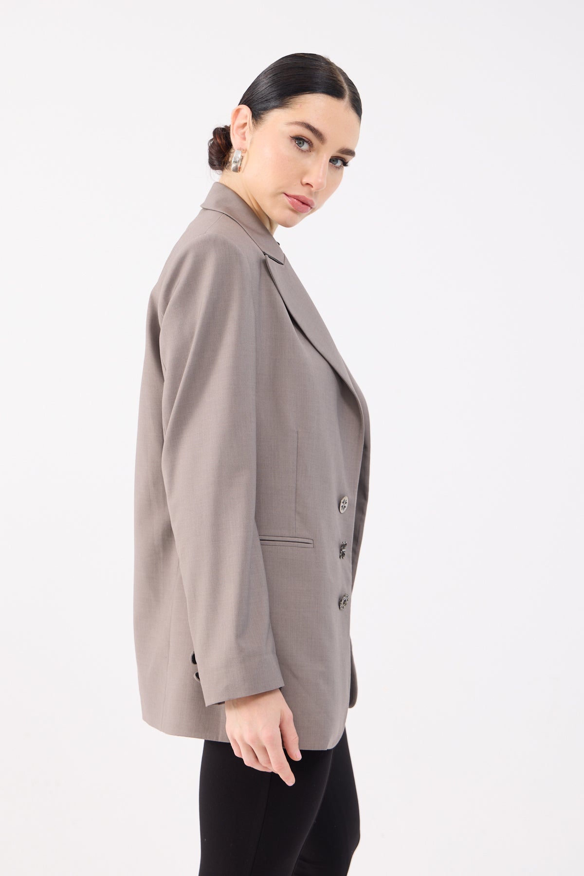 Diana Blazer in Mink Grey - Image 3