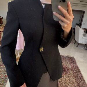 Perla Blazer Set in Black