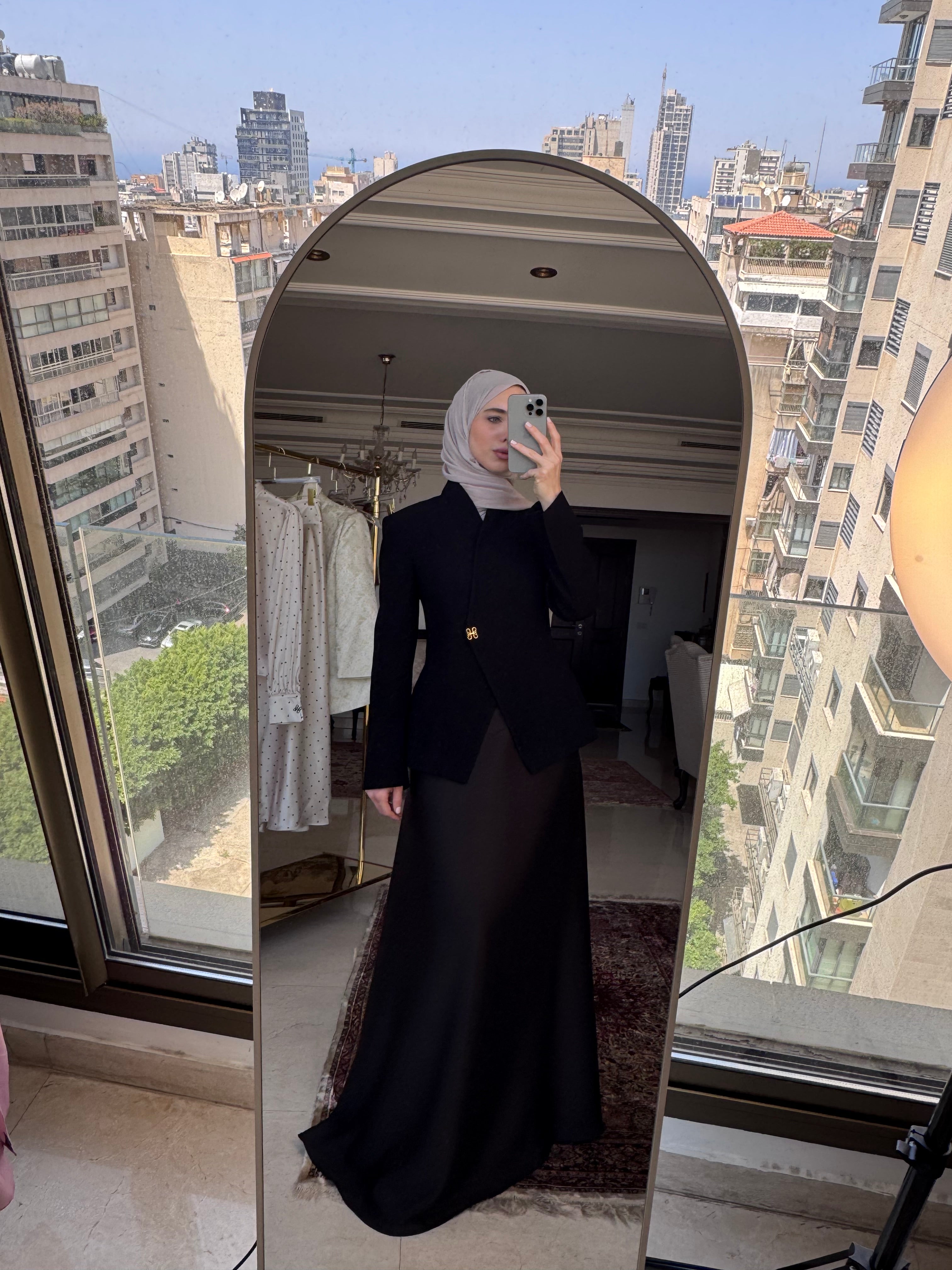 Perla Blazer Set in Black - Image 3