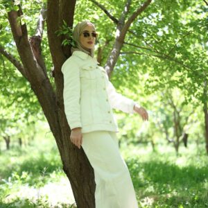 Alma Denim Jeans in Soft White