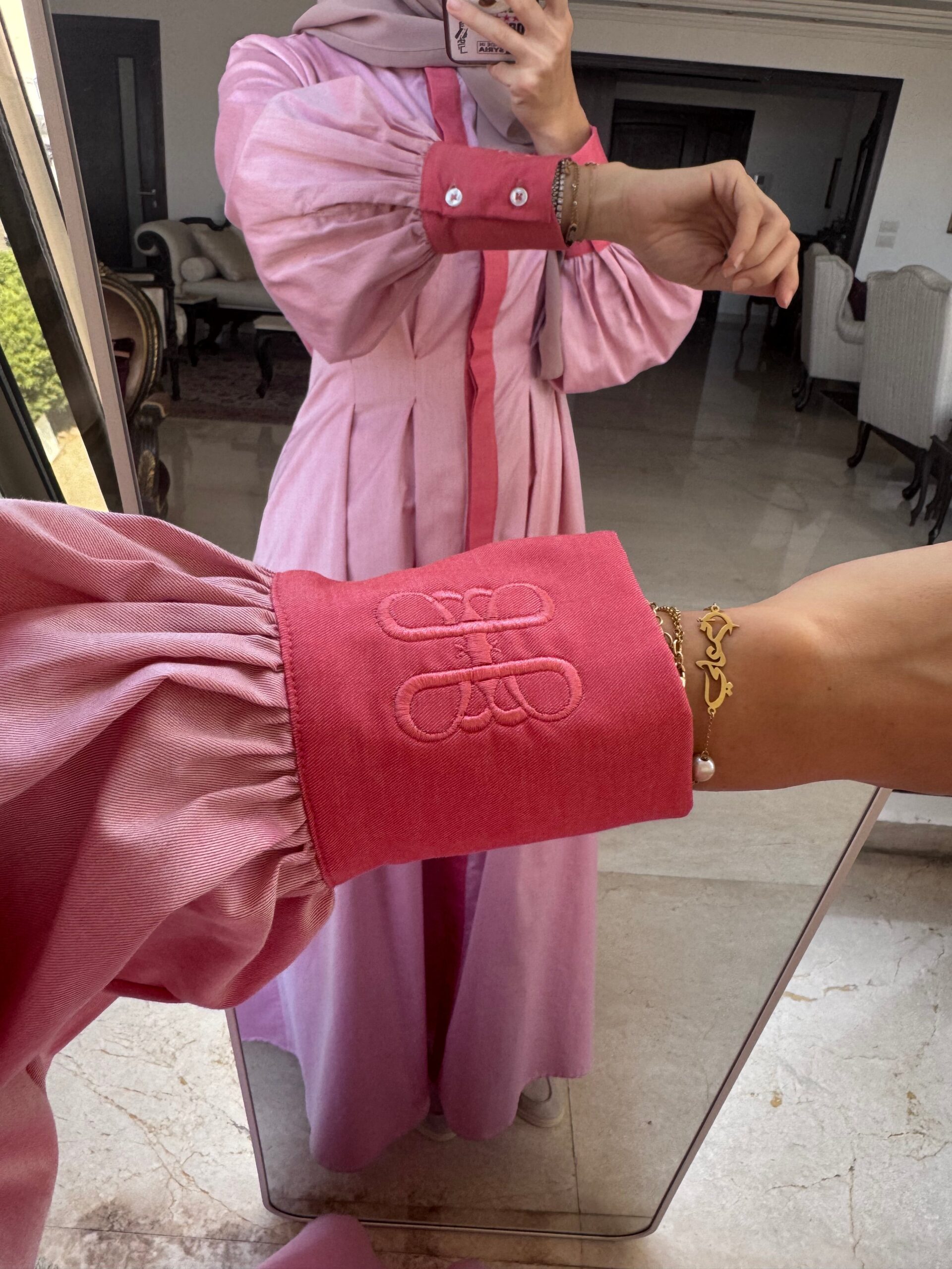 Noor midi dress in rose bonbon - Image 5