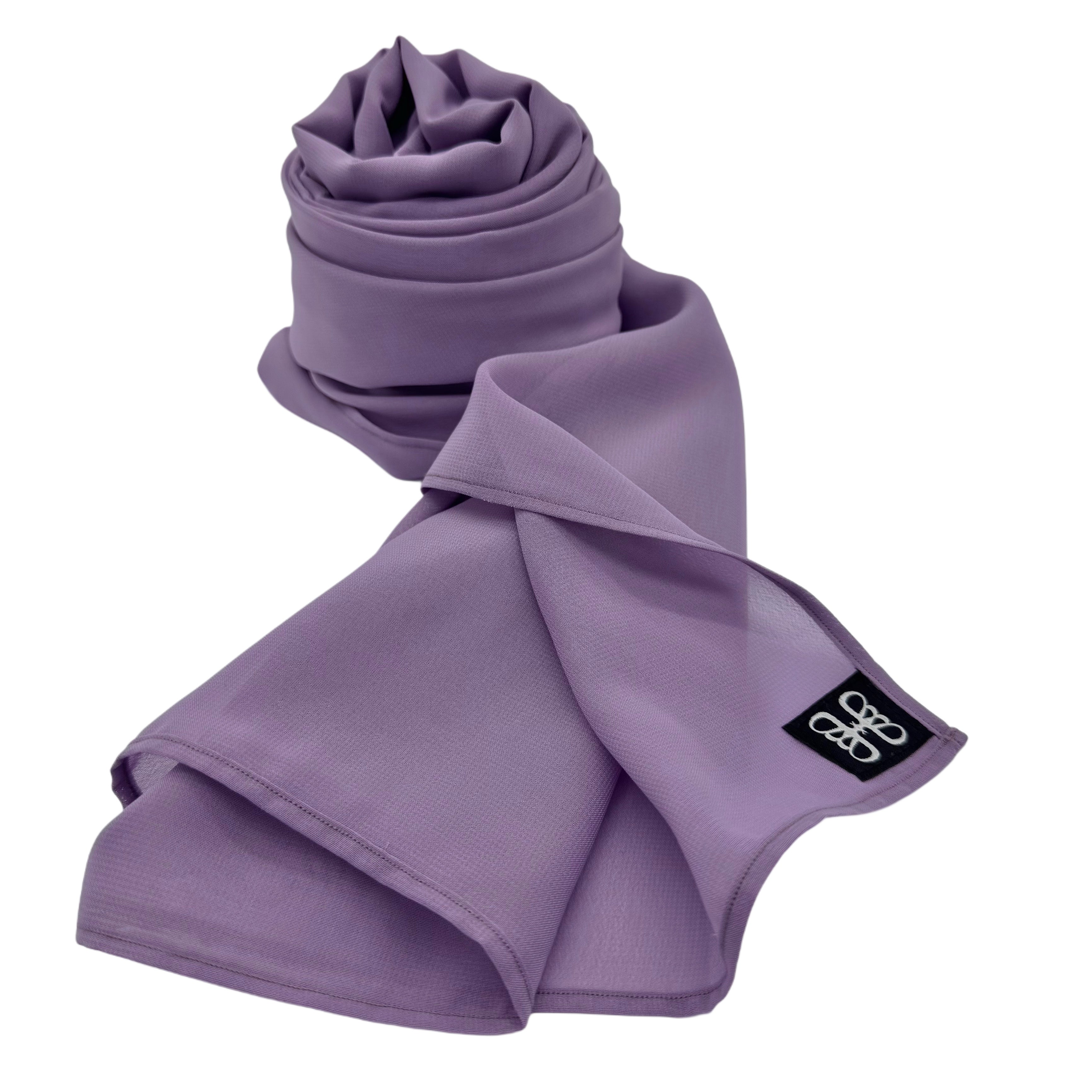 Lavender Purple Chiffon Hijab
