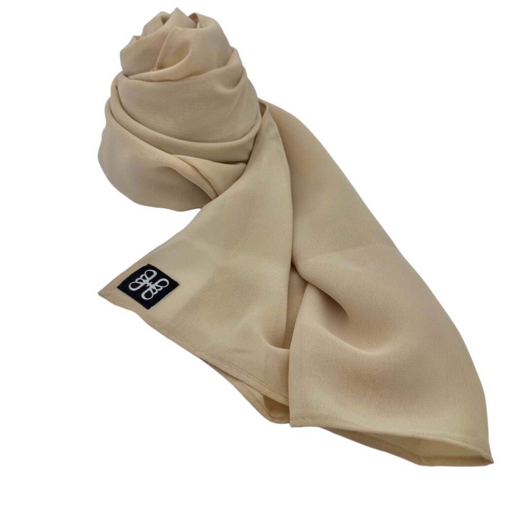 Sand Beige Chiffon Hijab