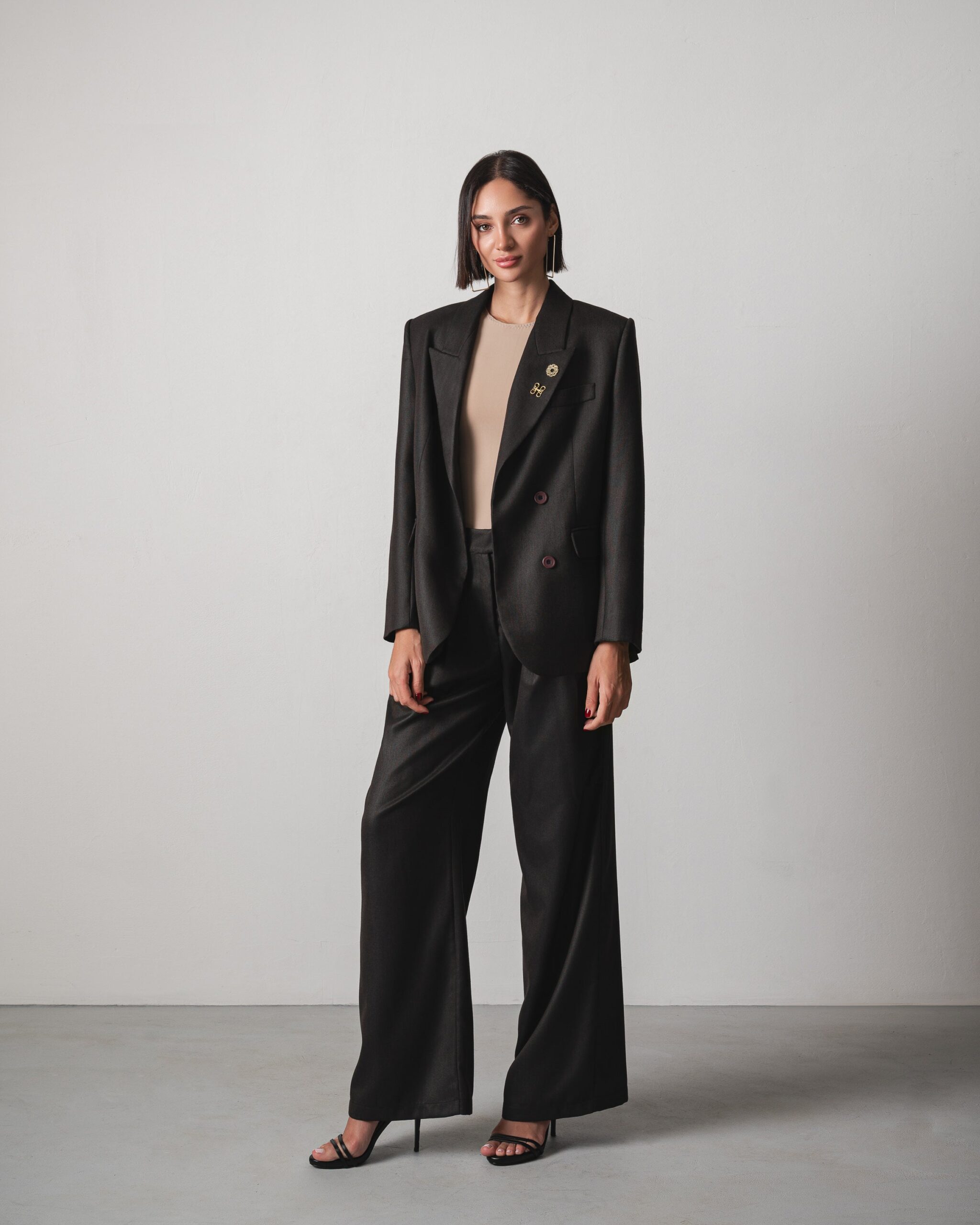 Nada Suit in Dark Brown