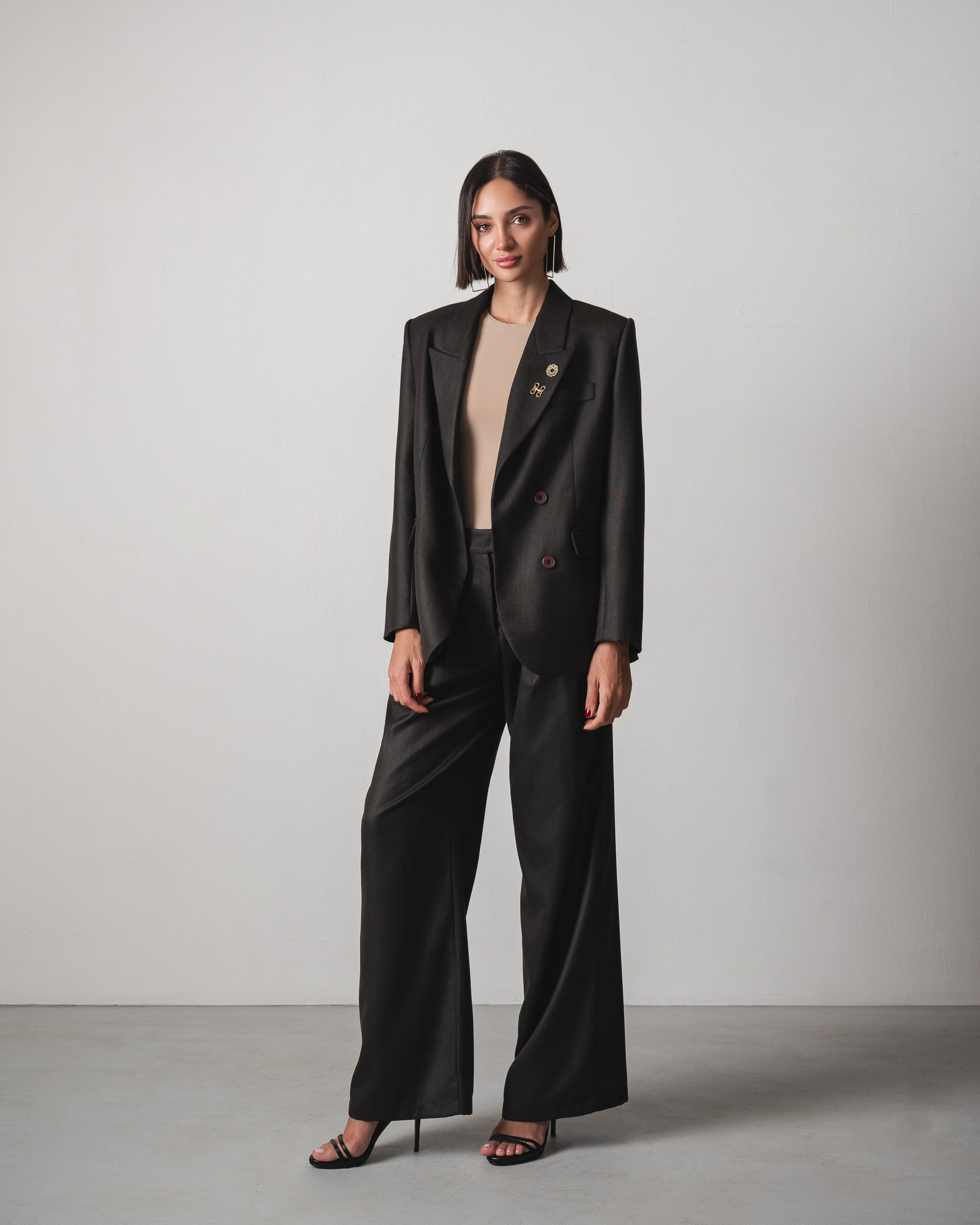 Nada Suit in Dark Brown