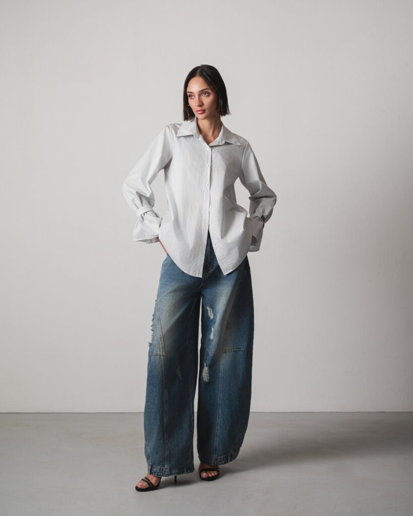 Salma Shirt in Grey
