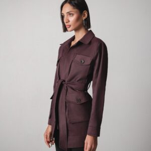 Leen Jacket in Dark Purple