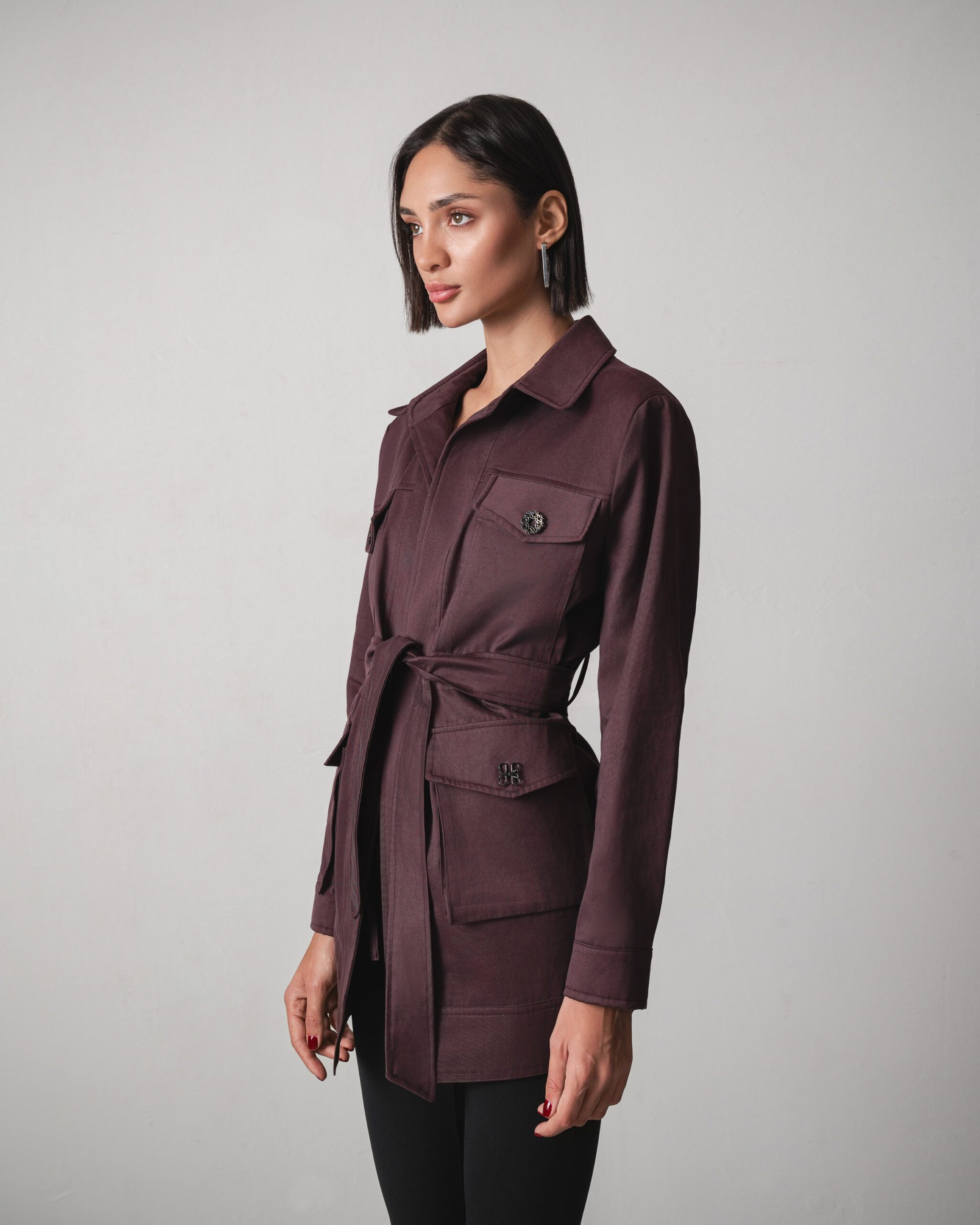 Leen Jacket in Dark Purple