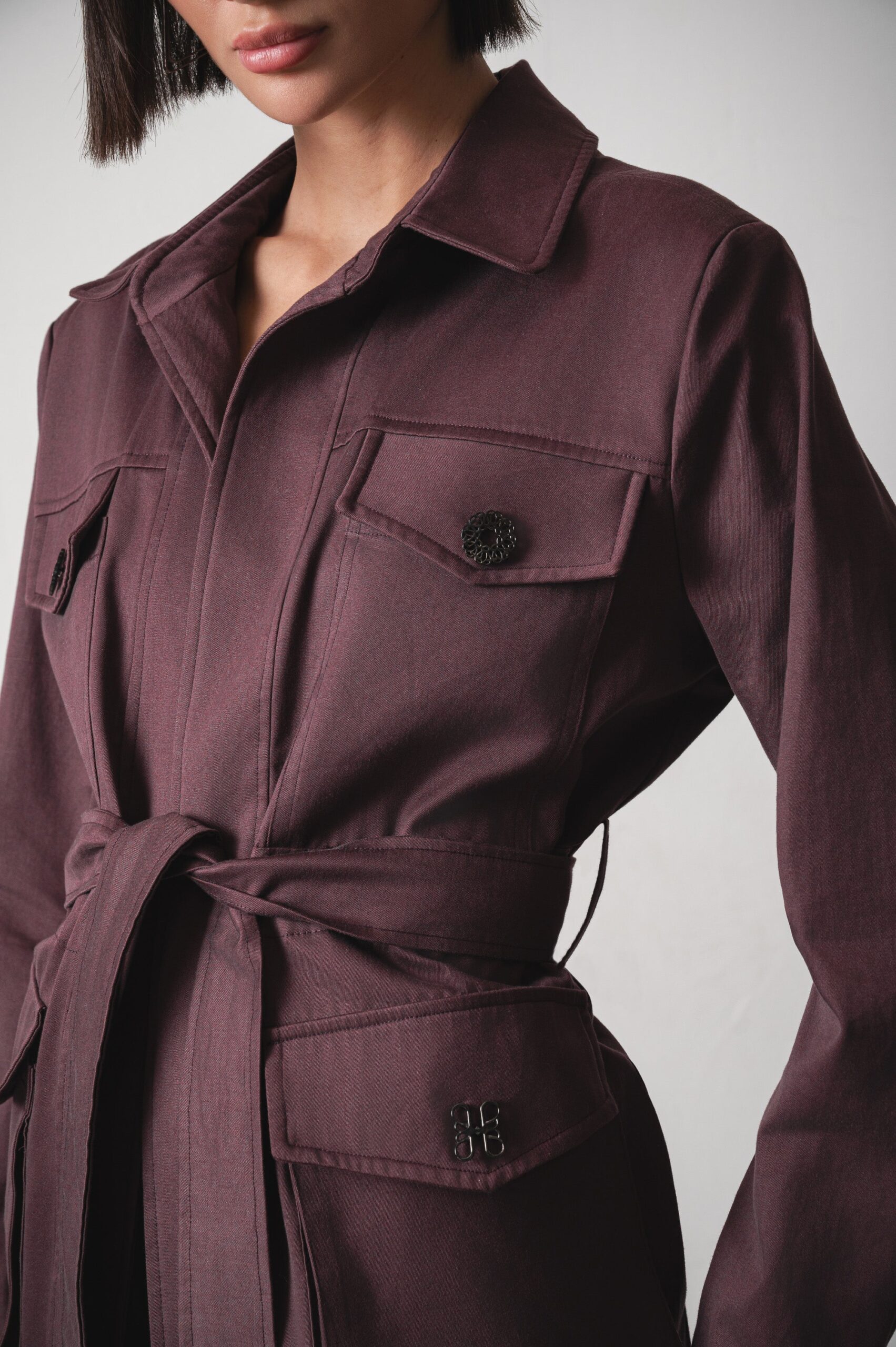 Leen Jacket in Dark Purple - الصورة 2
