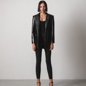 Tala Leather Blazer