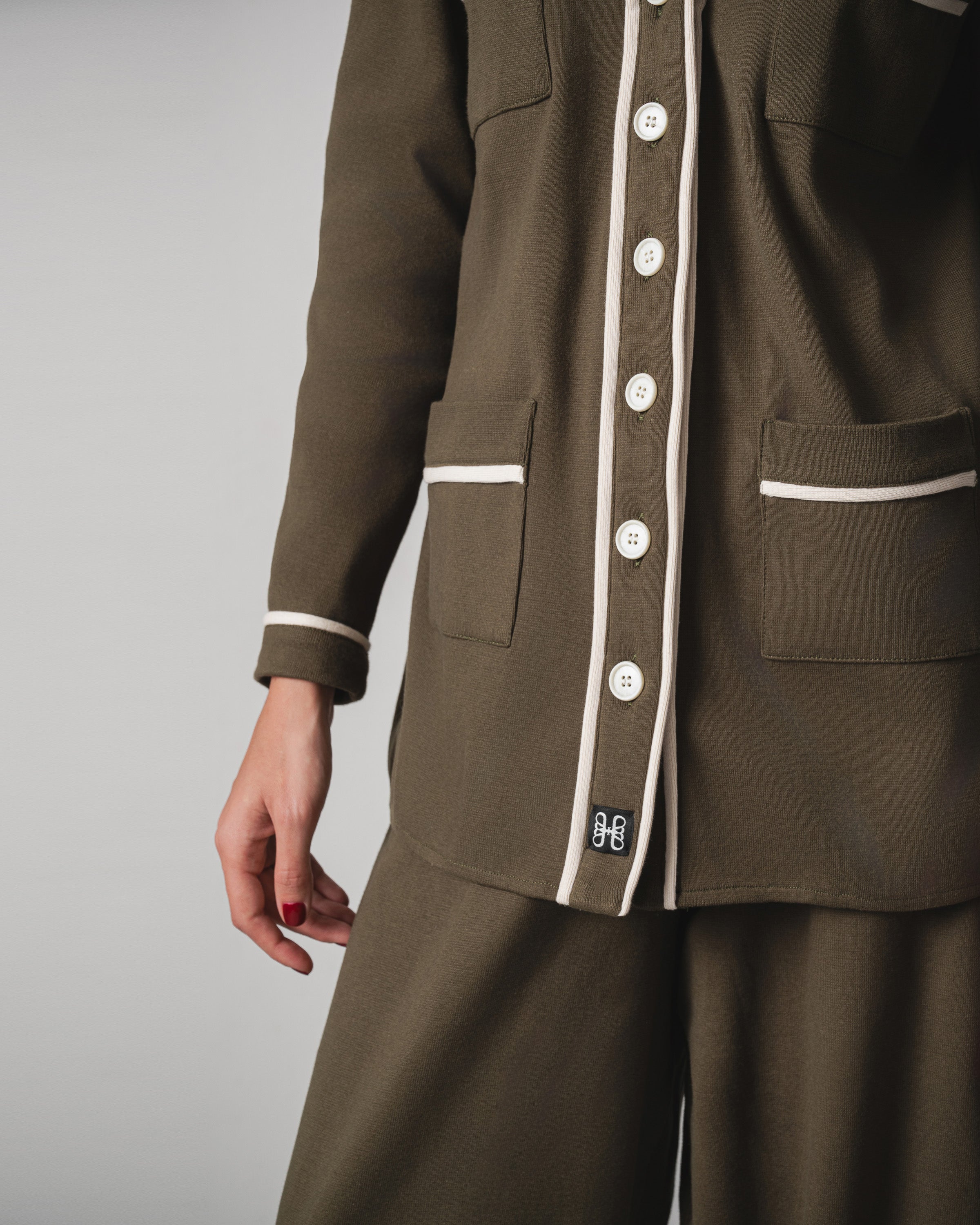 Maya Triko Set in Olive Green - Image 4