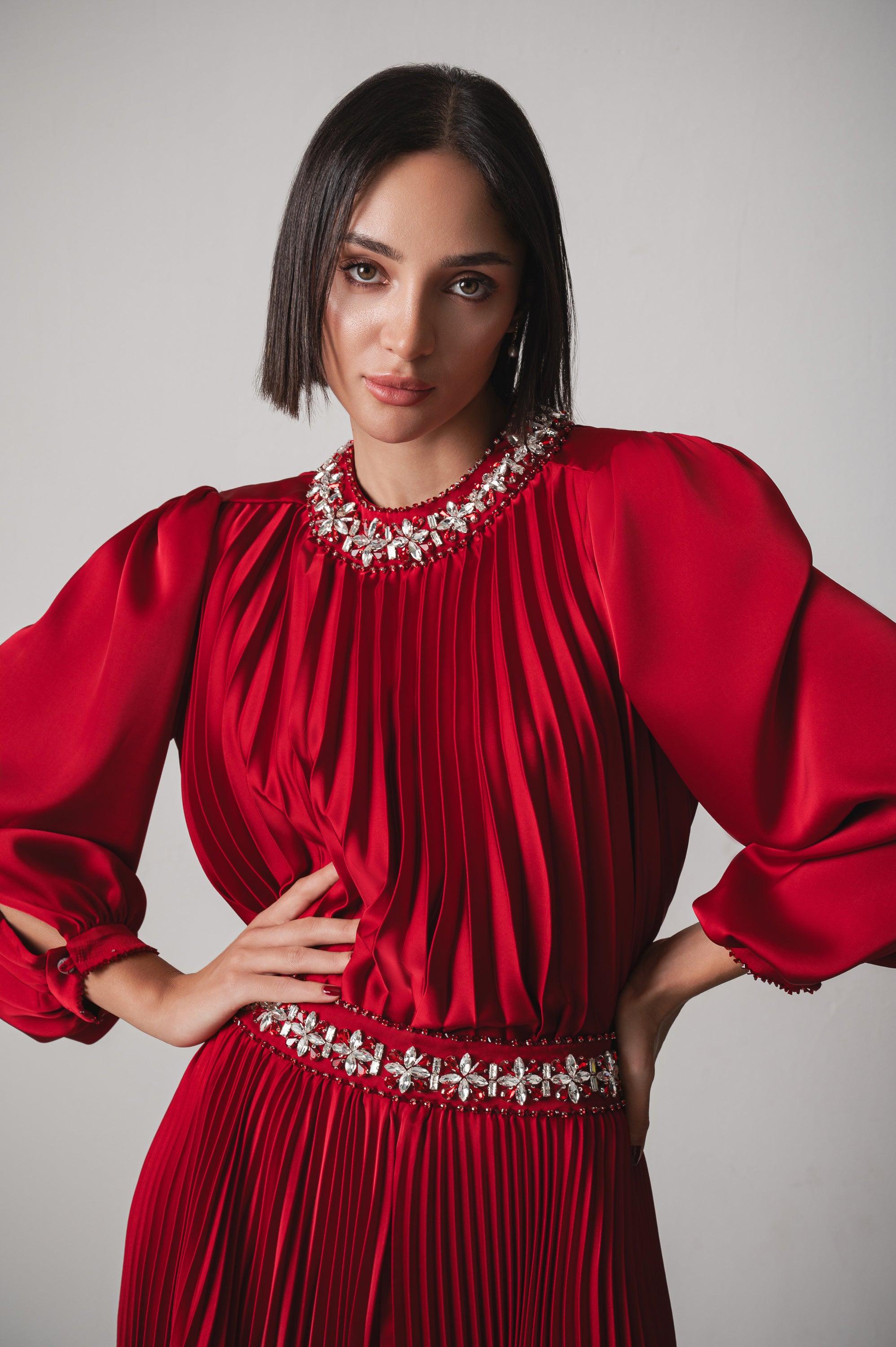 Reem Set in Cherry Red - Image 6