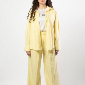 Nasma linen set in butter yellow