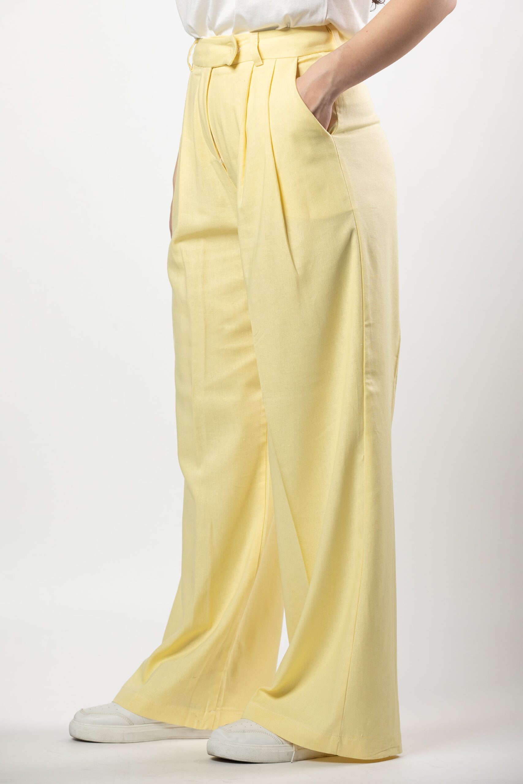Nasma linen set in butter yellow - Image 11