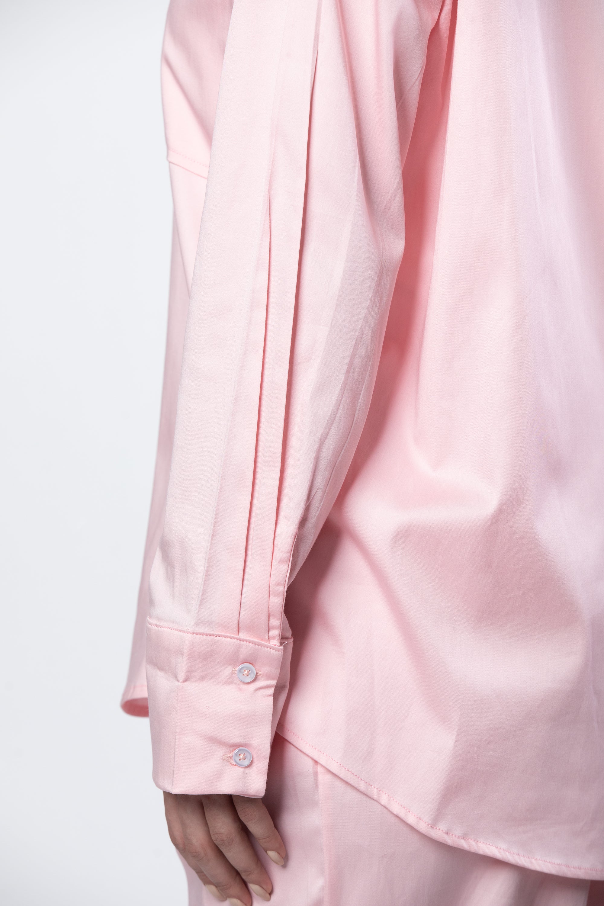 Nasma poplin set in powder pink - Image 4