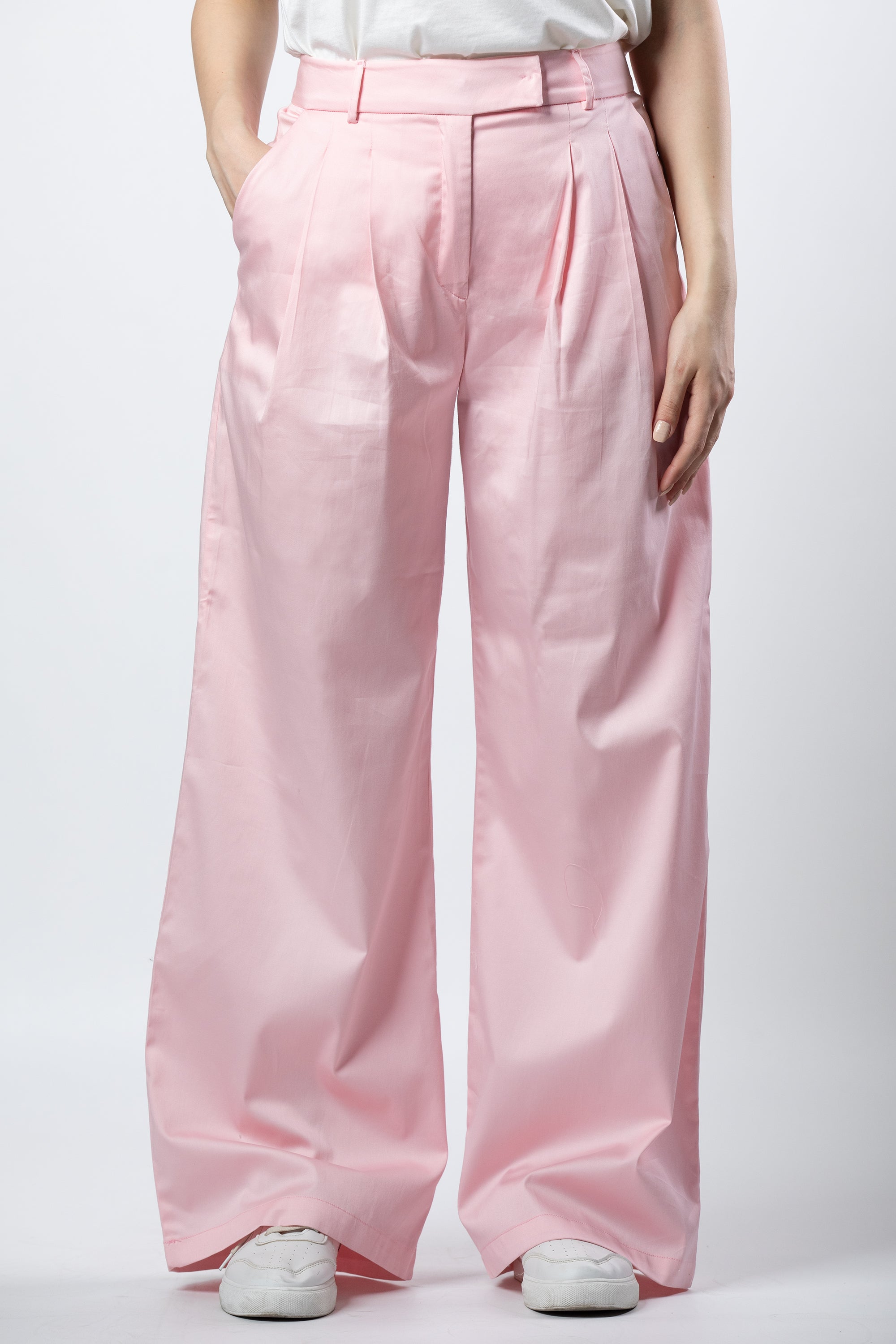 Nasma poplin set in powder pink - Image 9