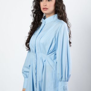 Noor midi dress in baby blue