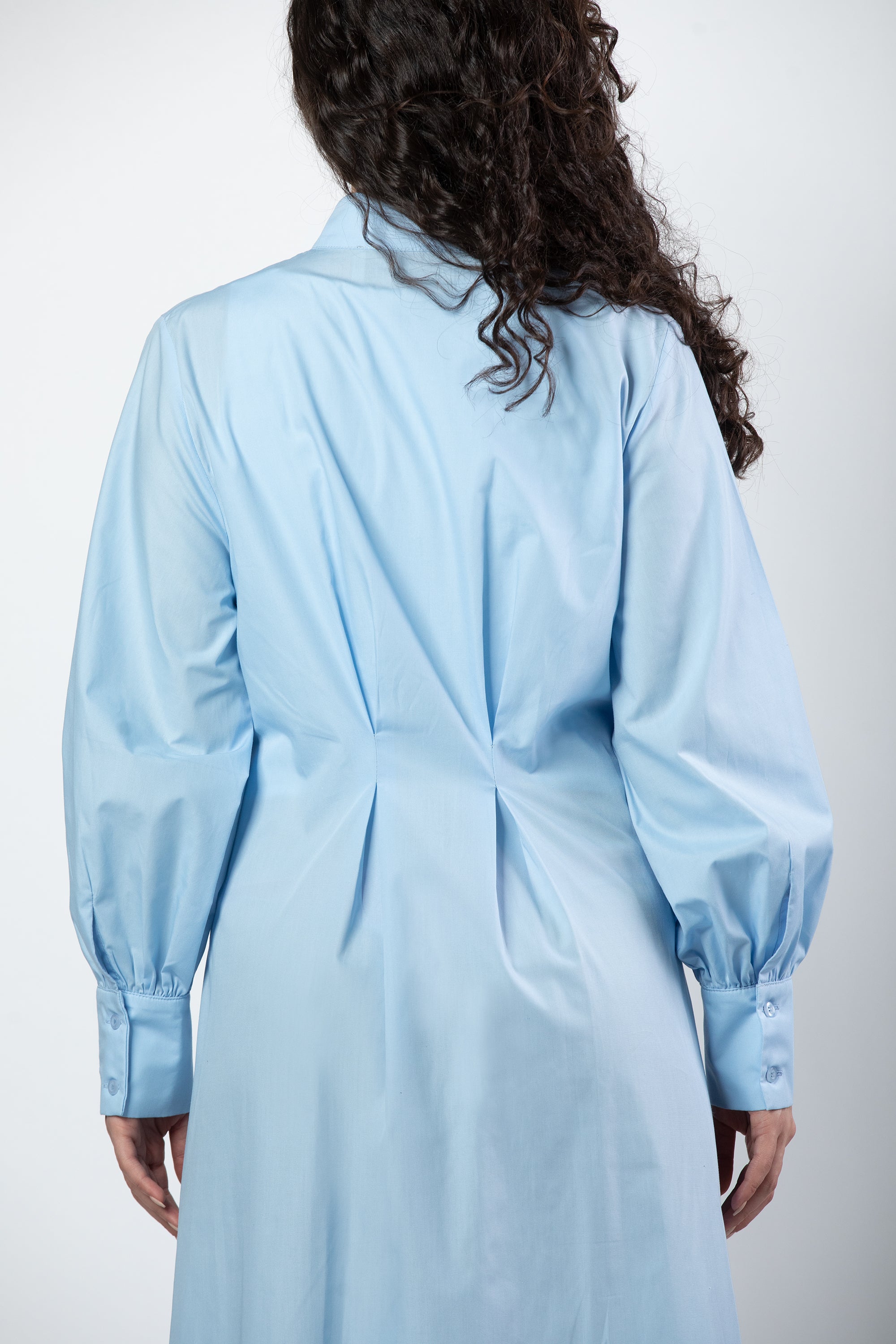 Noor midi dress in baby blue - Image 8