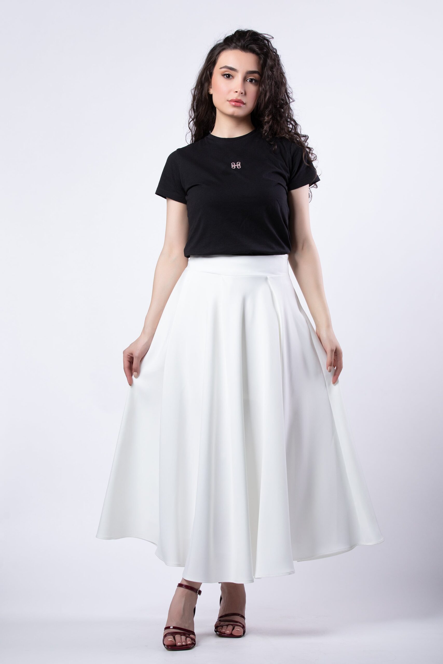 Layal flared midi skirt - Image 2