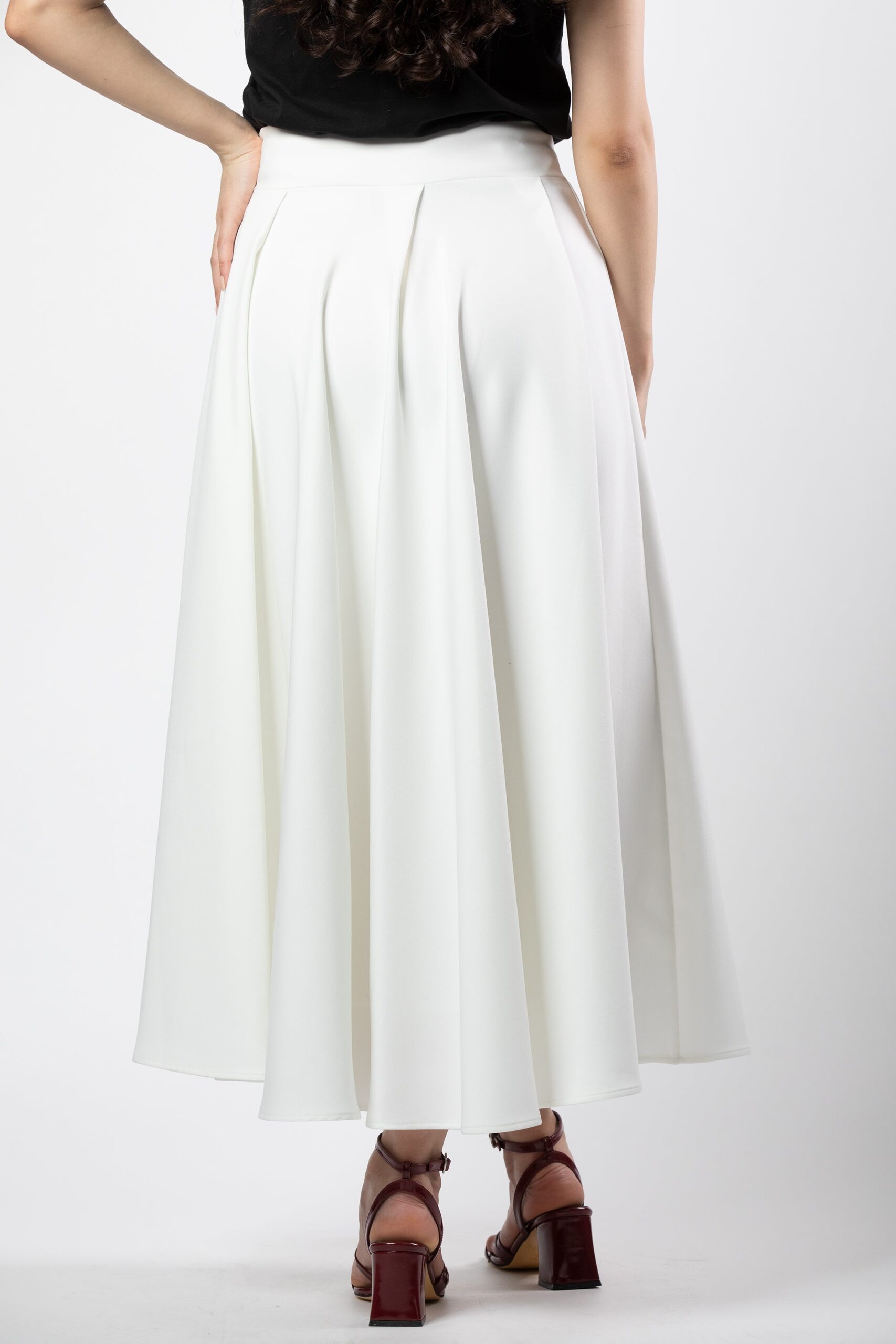 Layal flared midi skirt - Image 4