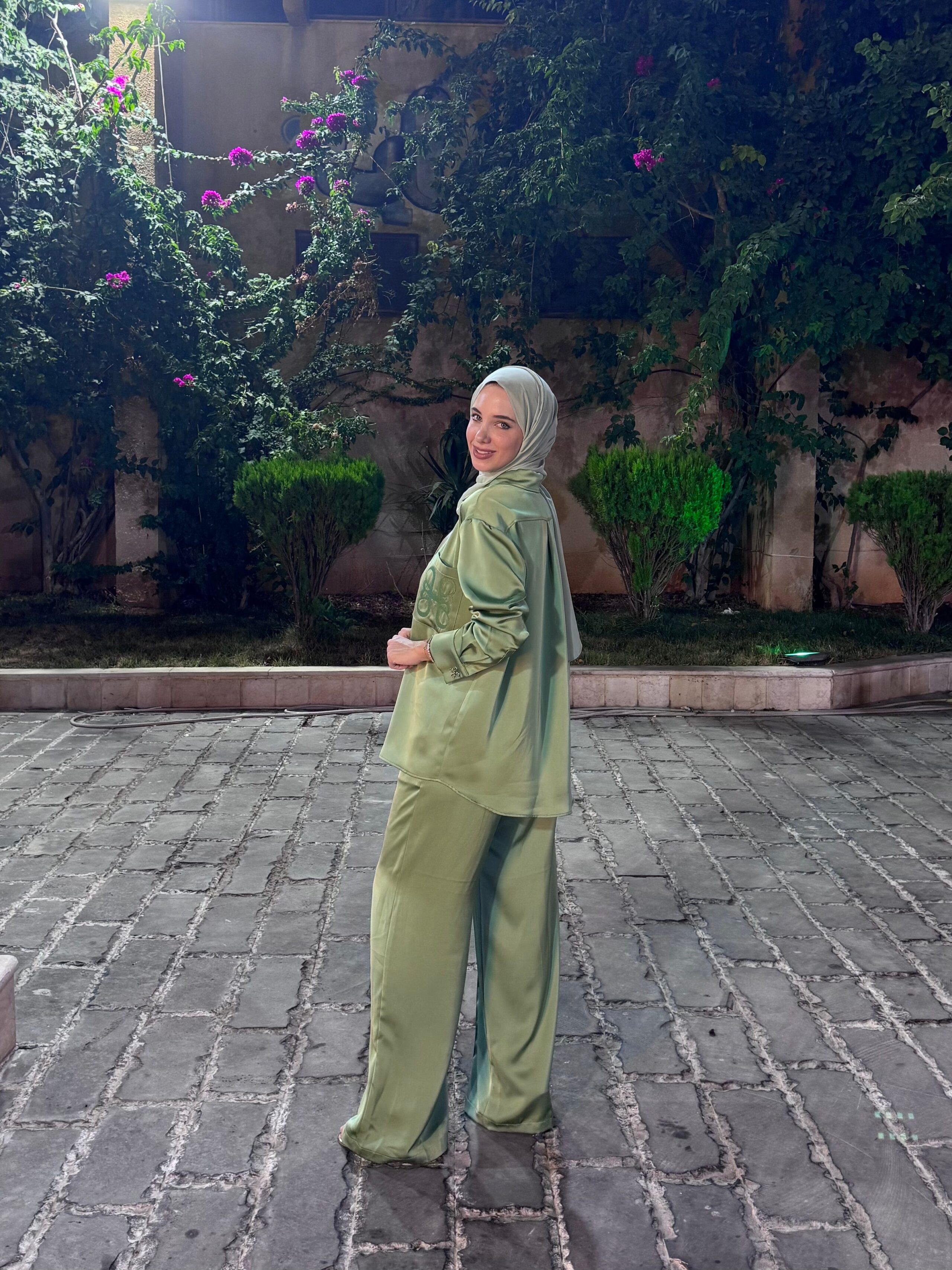 Zeina Set in pistachio green - الصورة 4