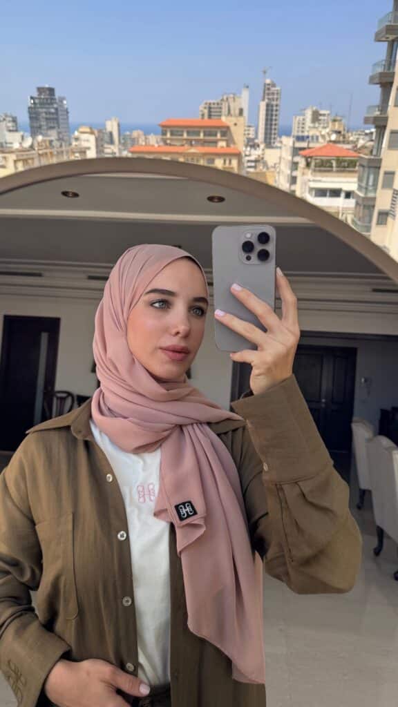 Dusty Pink Chiffon Hijab